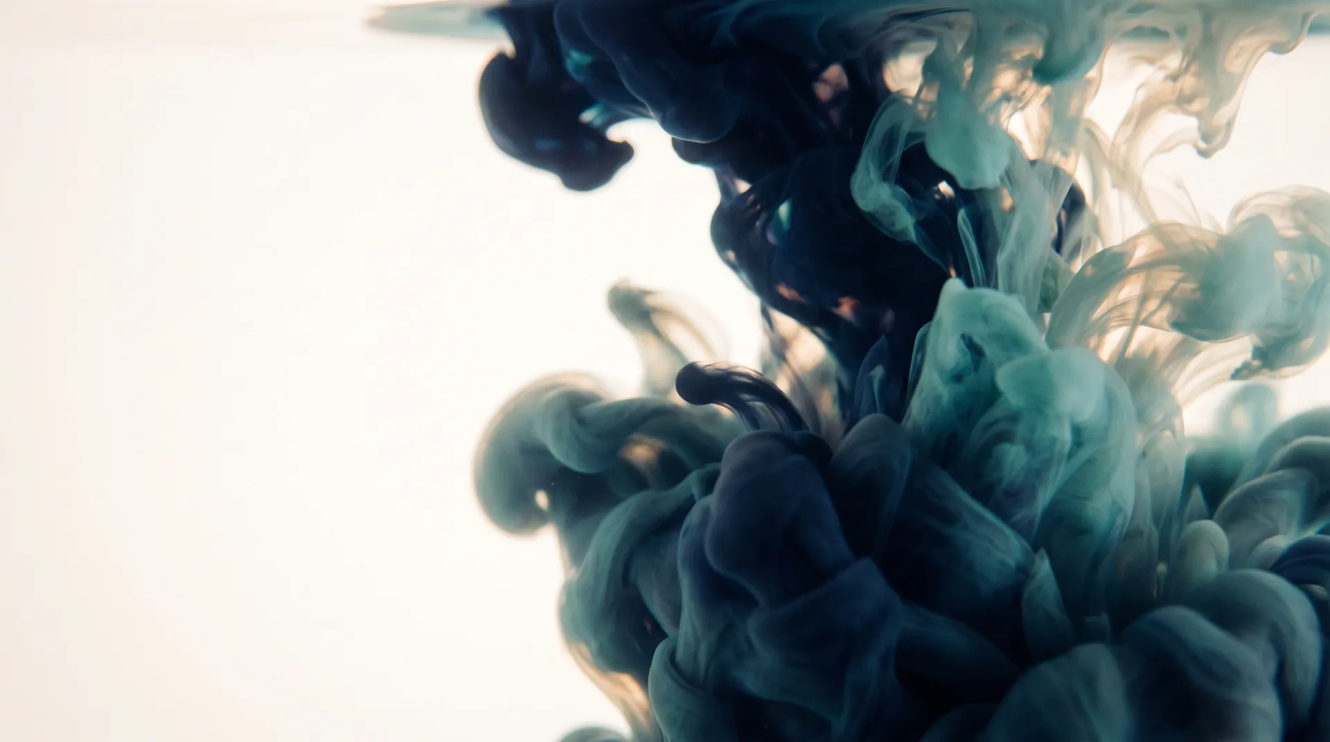 Abstract teal and navy visual