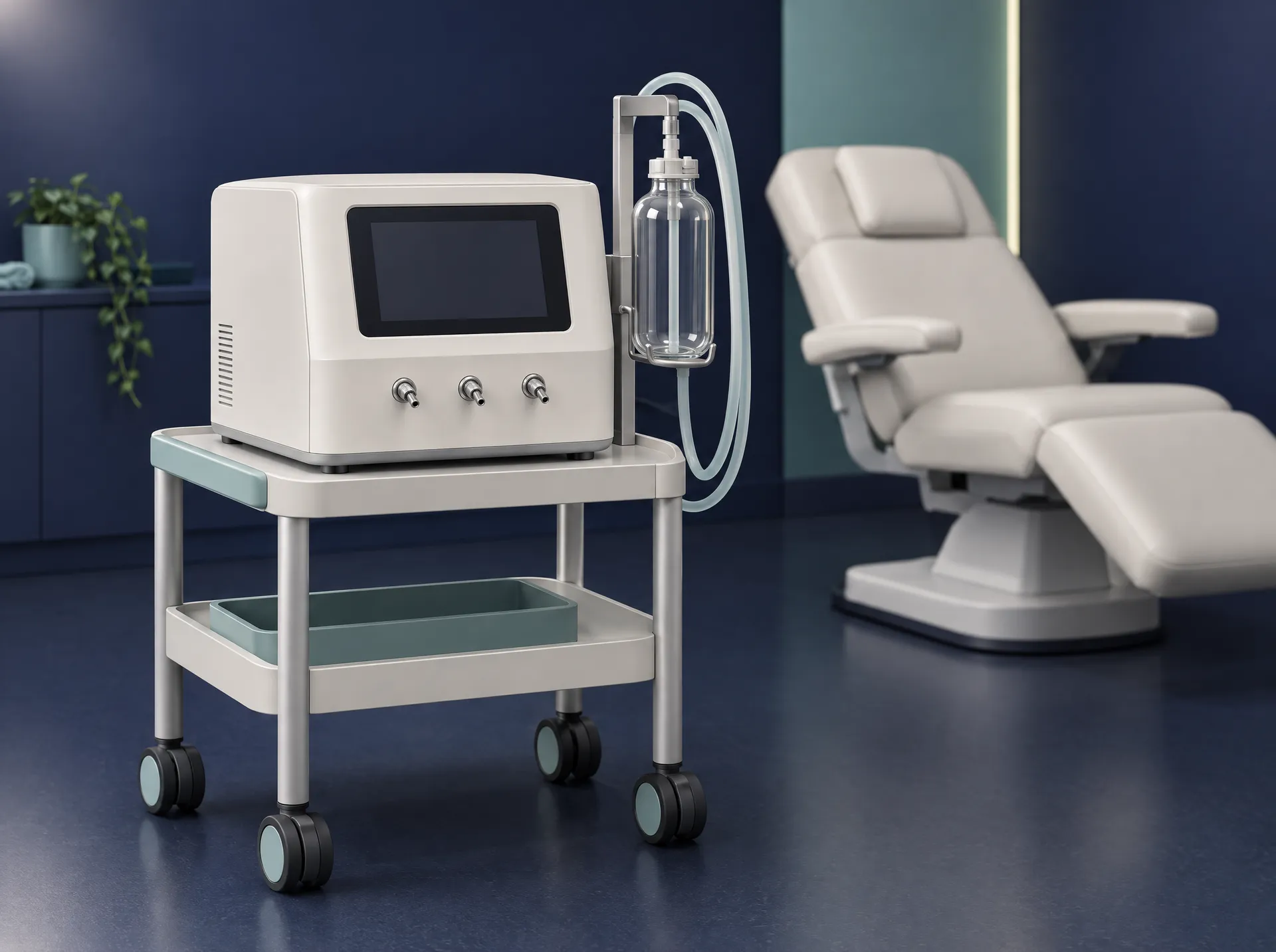 Illustration of an ozone therapy - major autohemotherapy device