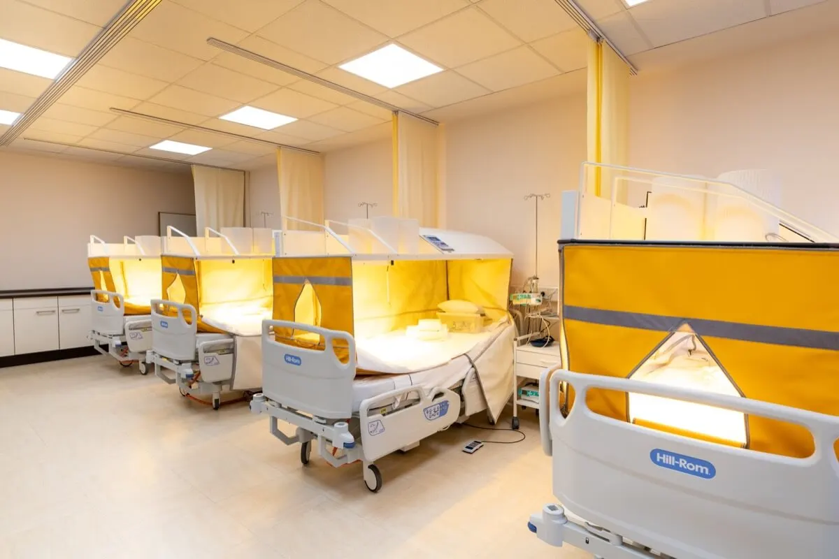 Whole-body hyperthermia beds at St. George Hospital, Bad Aibling